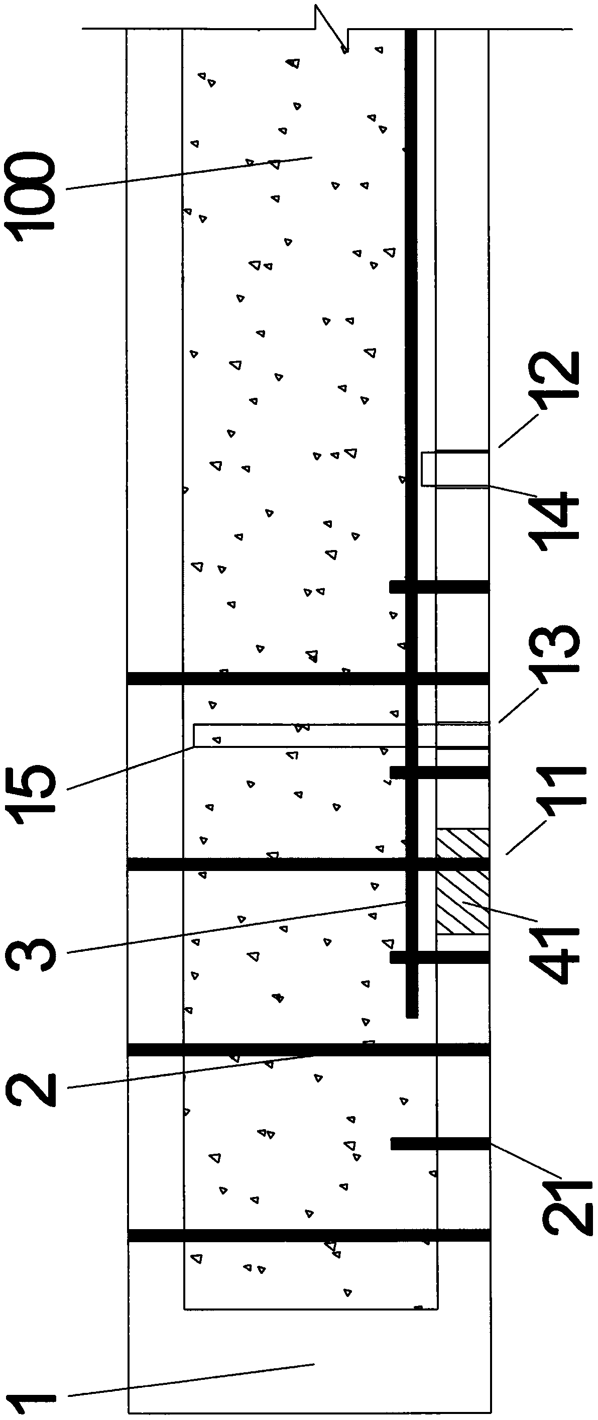 Hollow slab bridge bending and shearing mixed reinforcing method