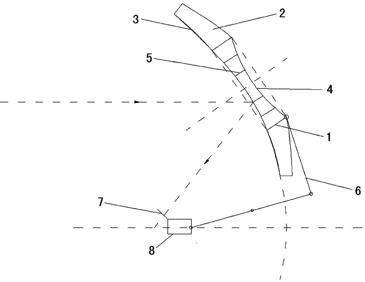 Large-scale deployable reflective surface based on centrally deformed truss with external winding ribs