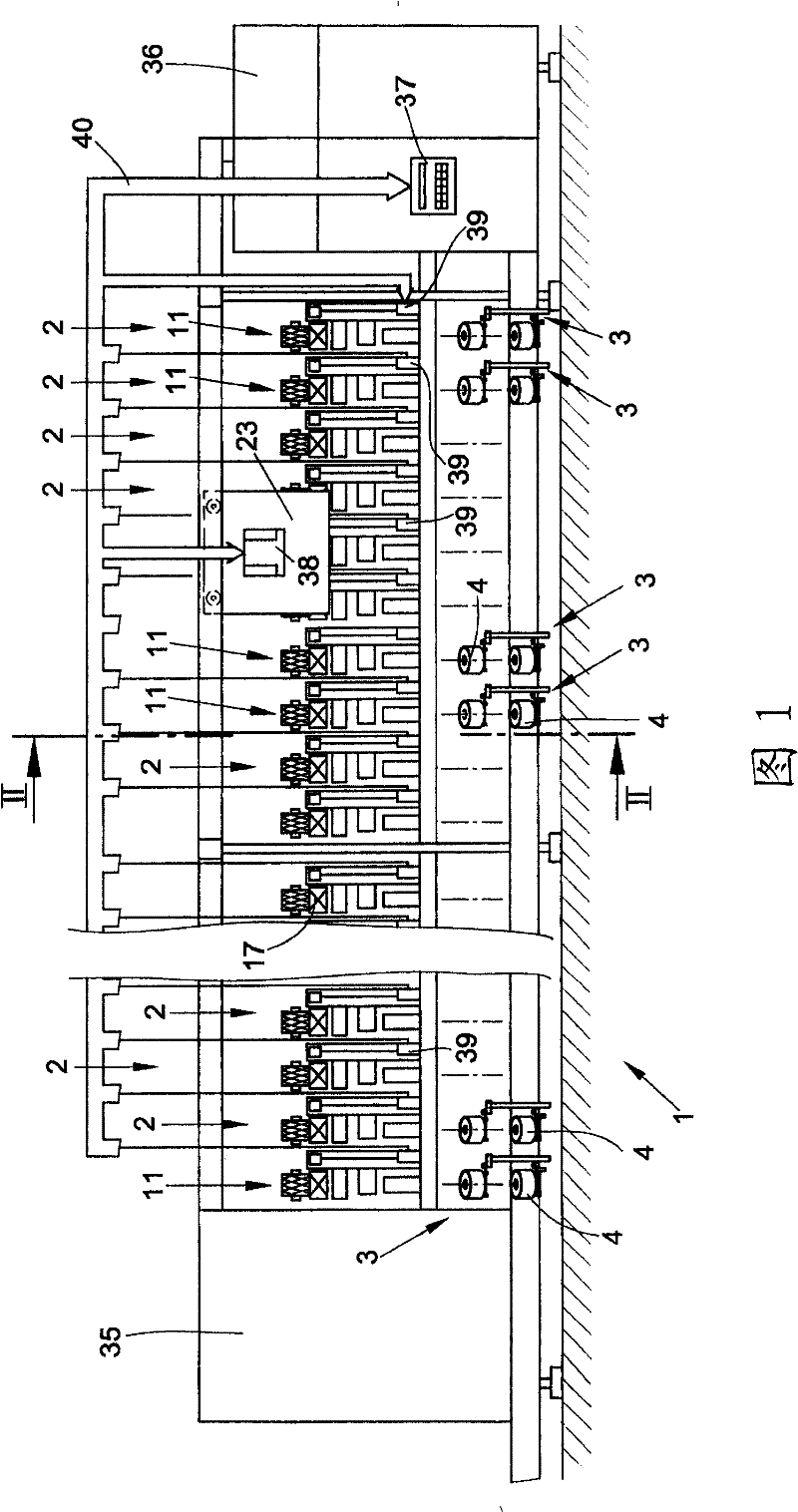 Method for rewinding dye bobbins to cross-wound bobbins