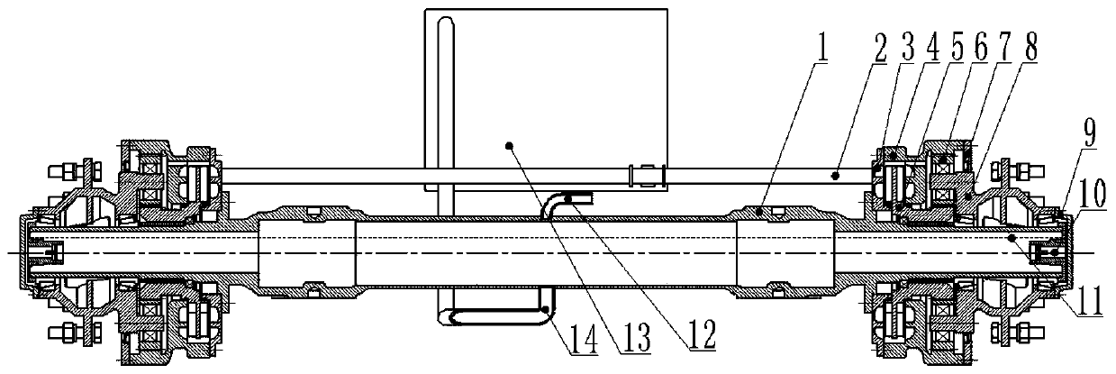 Braking and retarding integration supporting bridge for trailer