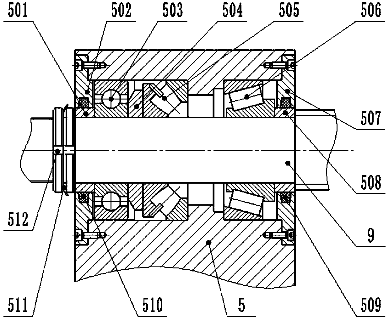 Servo feeding system reliability testing device and method