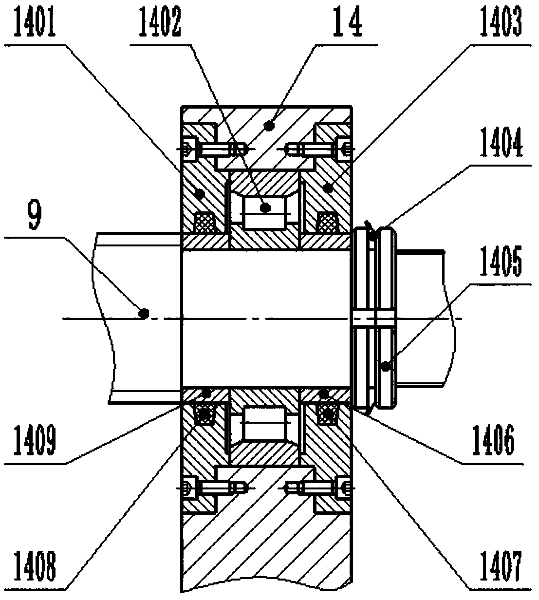 Servo feeding system reliability testing device and method