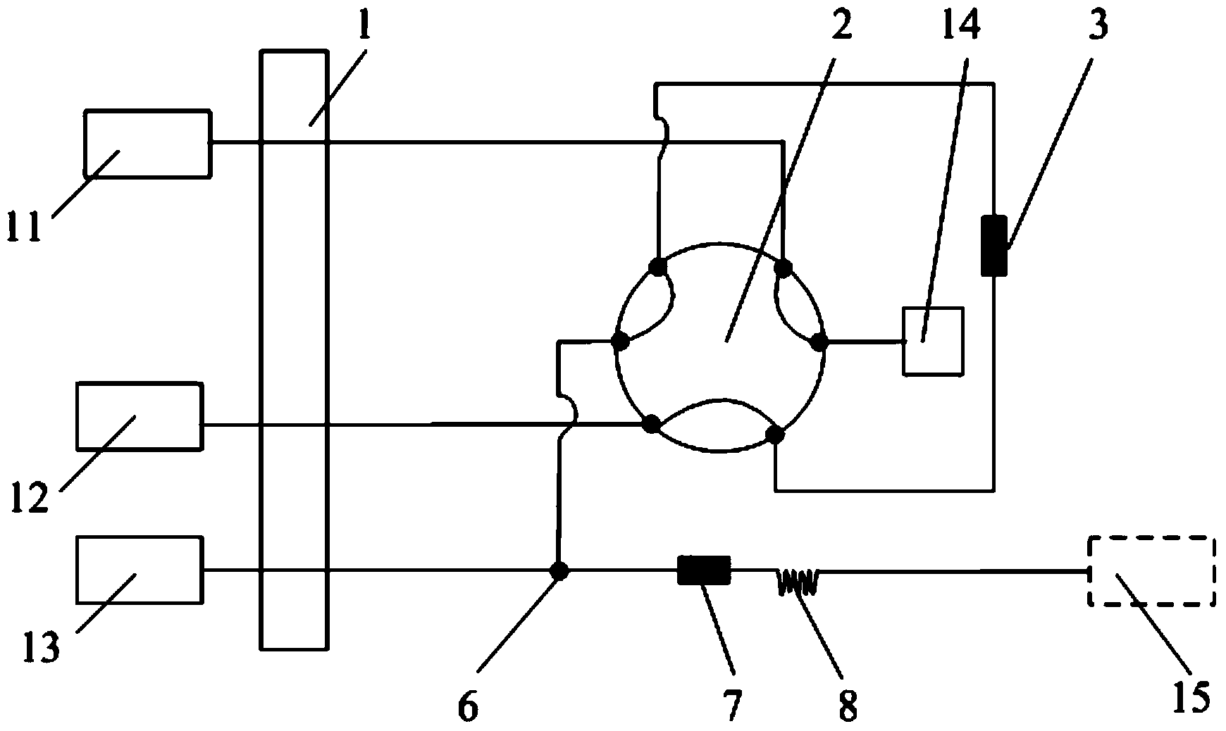 Simultaneous online analysis method for nitrite and nitrate in water sample and test sample treatment device thereof