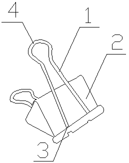 Book clamp with telescopic lever parts