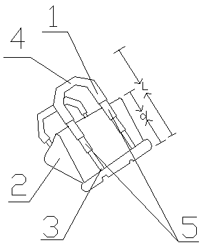 Book clamp with telescopic lever parts