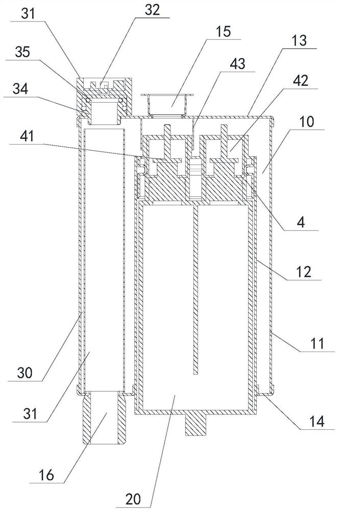 Water heater constant-temperature cabin with filtering function and filter element replacement leakage-proof structure