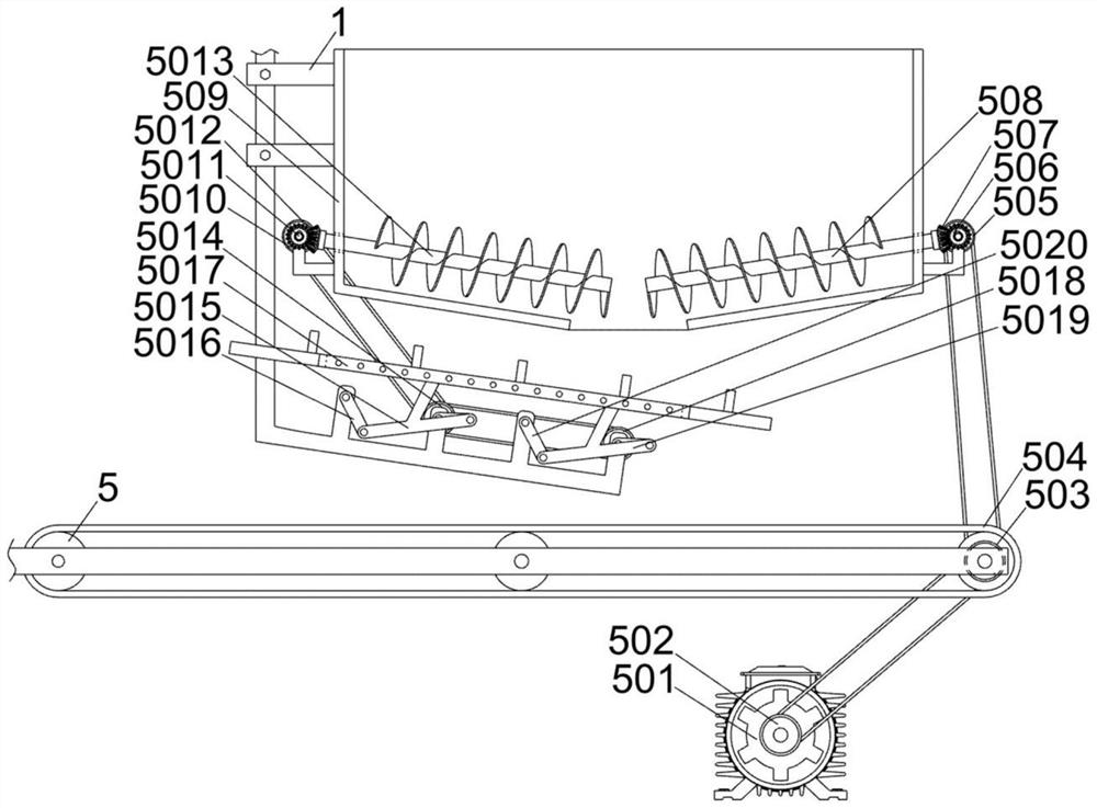 A device for classifying and processing soil remediation raw materials that can be automatically layered