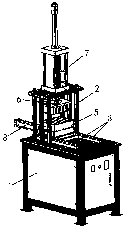 Cigar-like tea strip, forming device and manufacturing technique