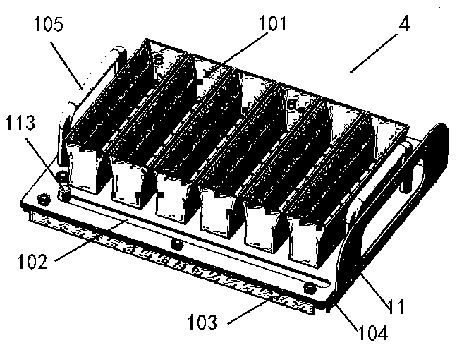 Cigar-like tea strip, forming device and manufacturing technique