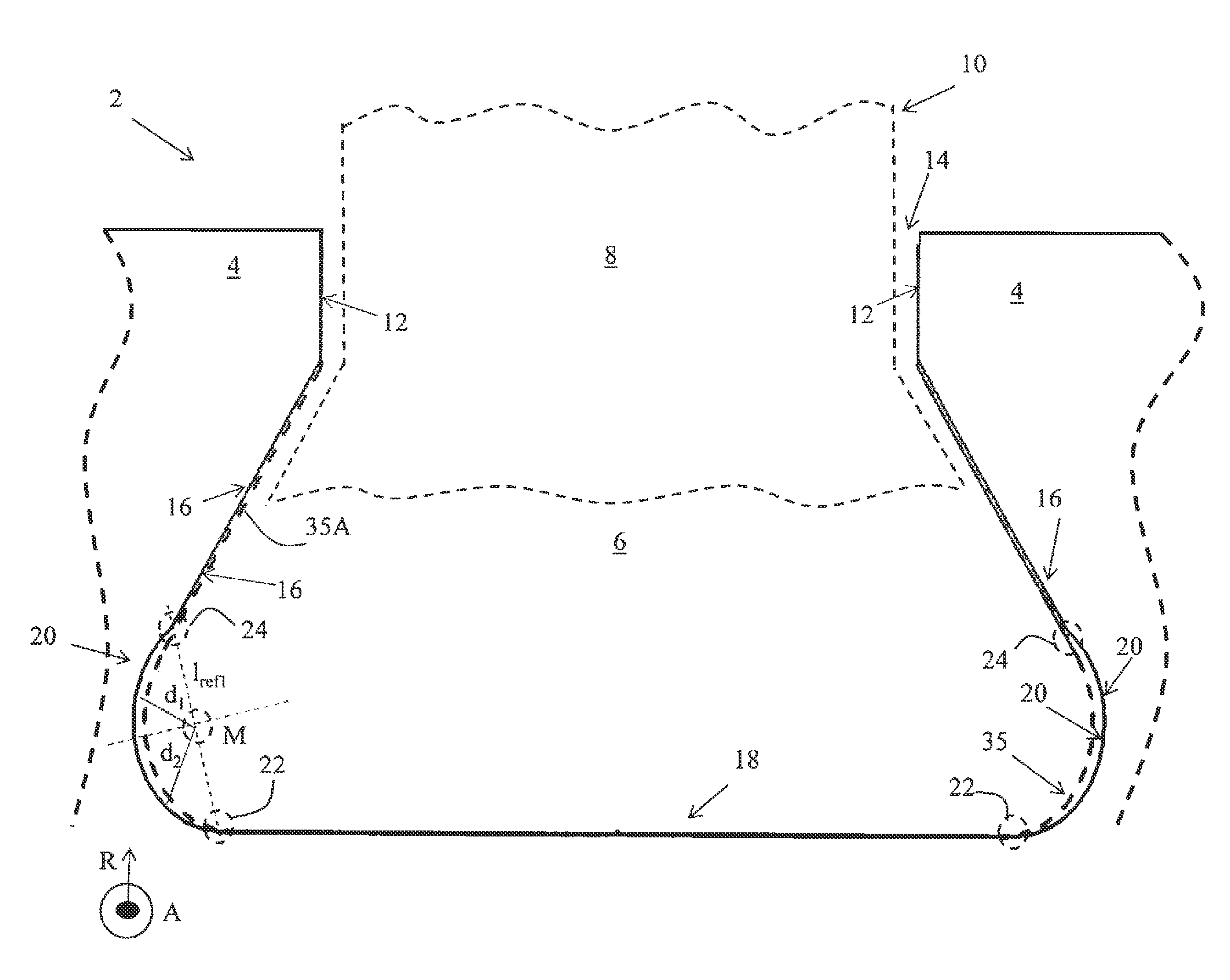 Turbomachine rotor having dovetail slot and method of machining