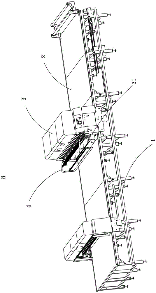 Automatic cloth laying machine and automatic cloth finishing device thereof