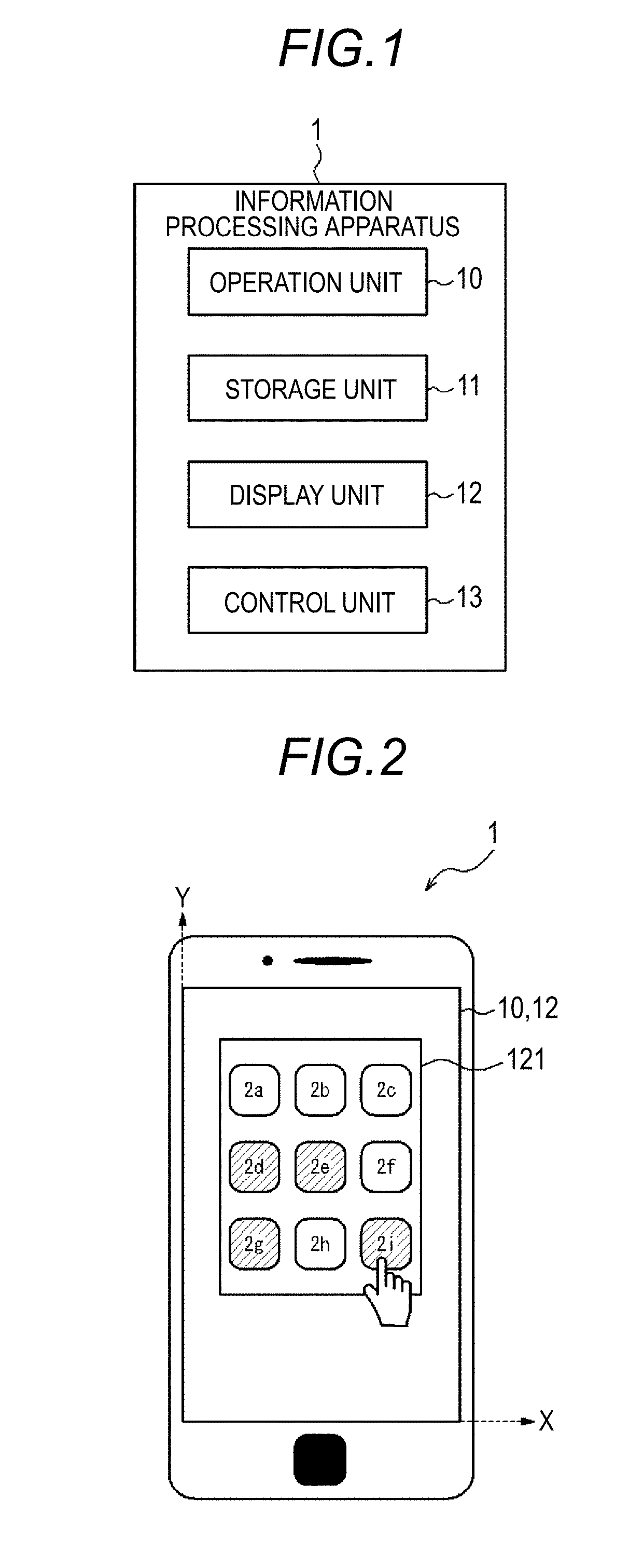 Game device having improved slide-operation-driven user interface