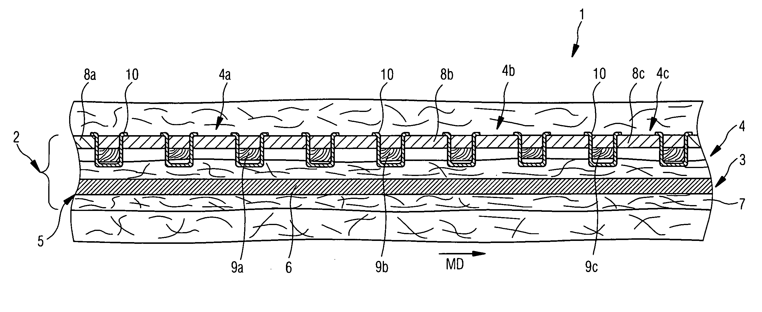 Press felt and method for its production