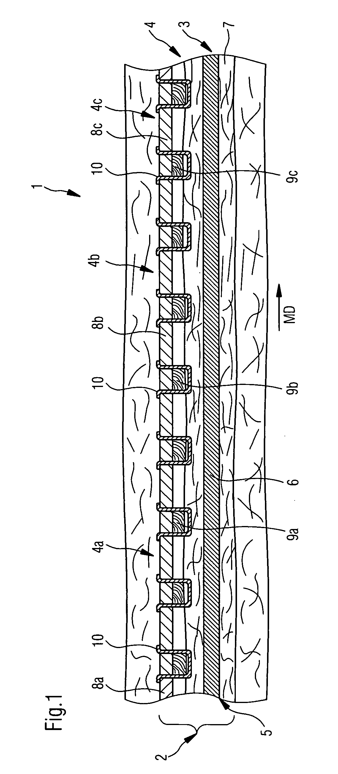 Press felt and method for its production