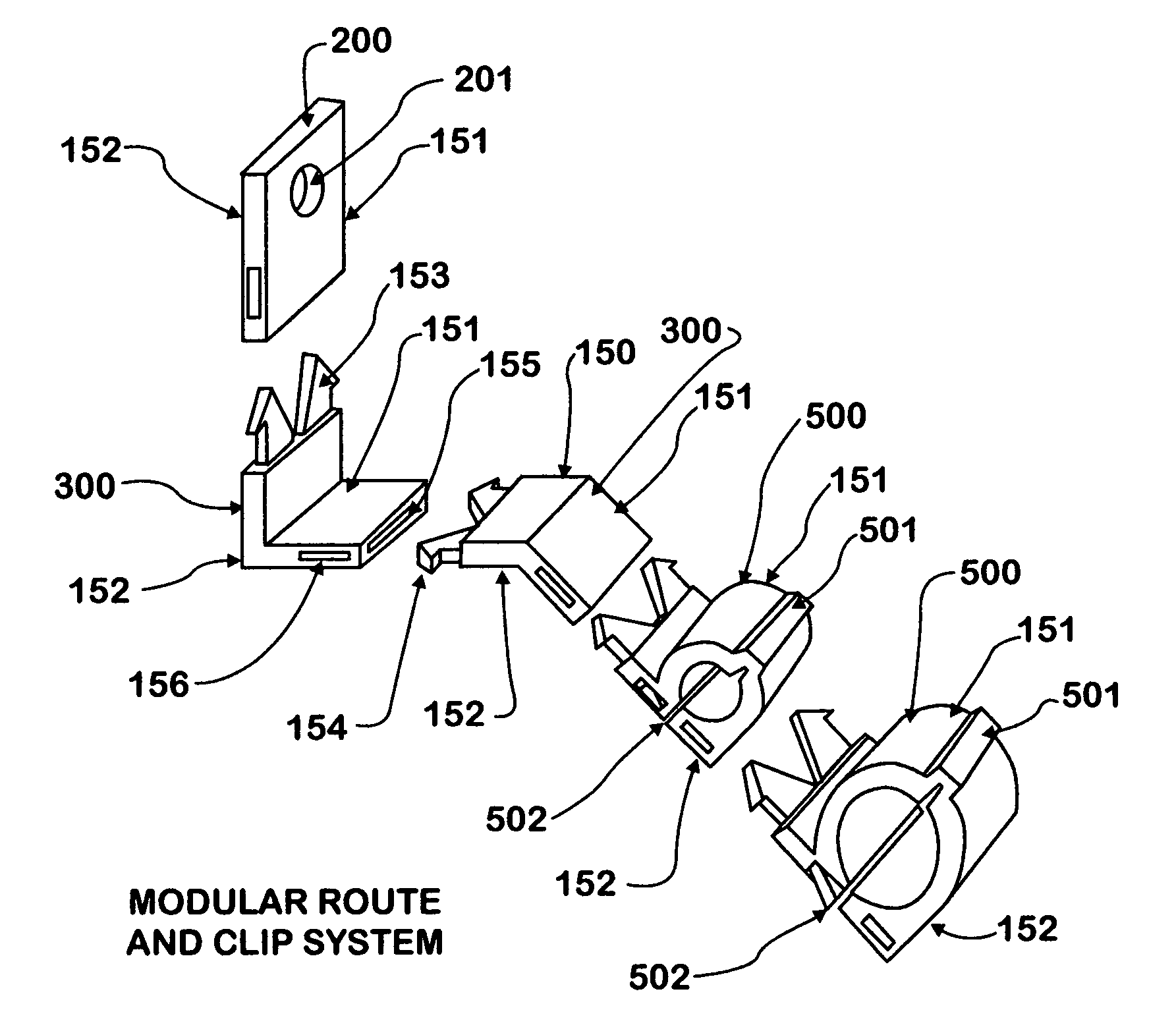 Routing clip elements with a living hinge and interlocking closure