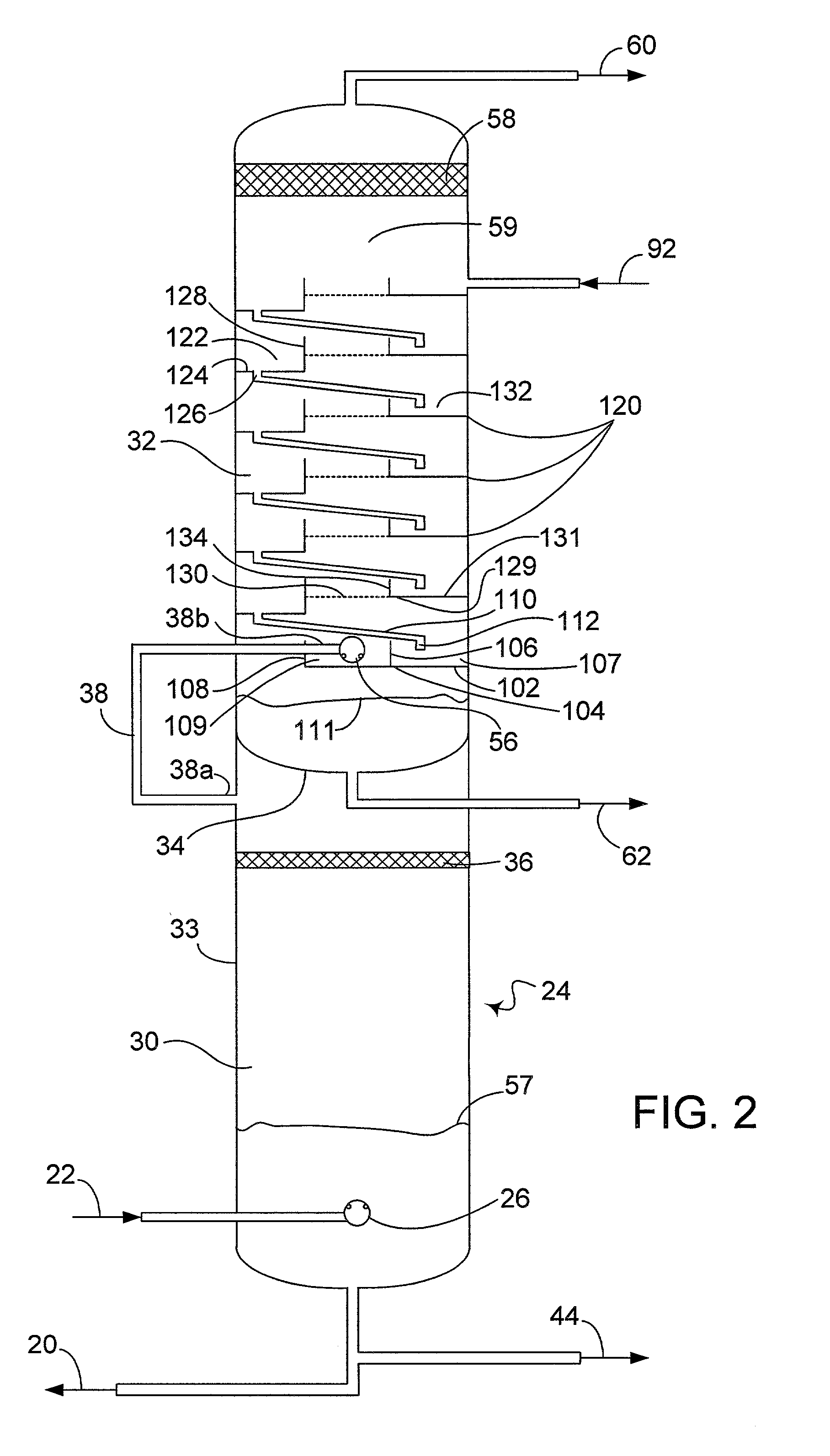 Apparatus and process for extracting sulfur compounds from a hydrocarbon stream