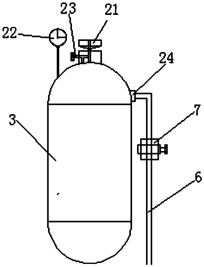 Gas injection device and method for preventing and controlling urban haze