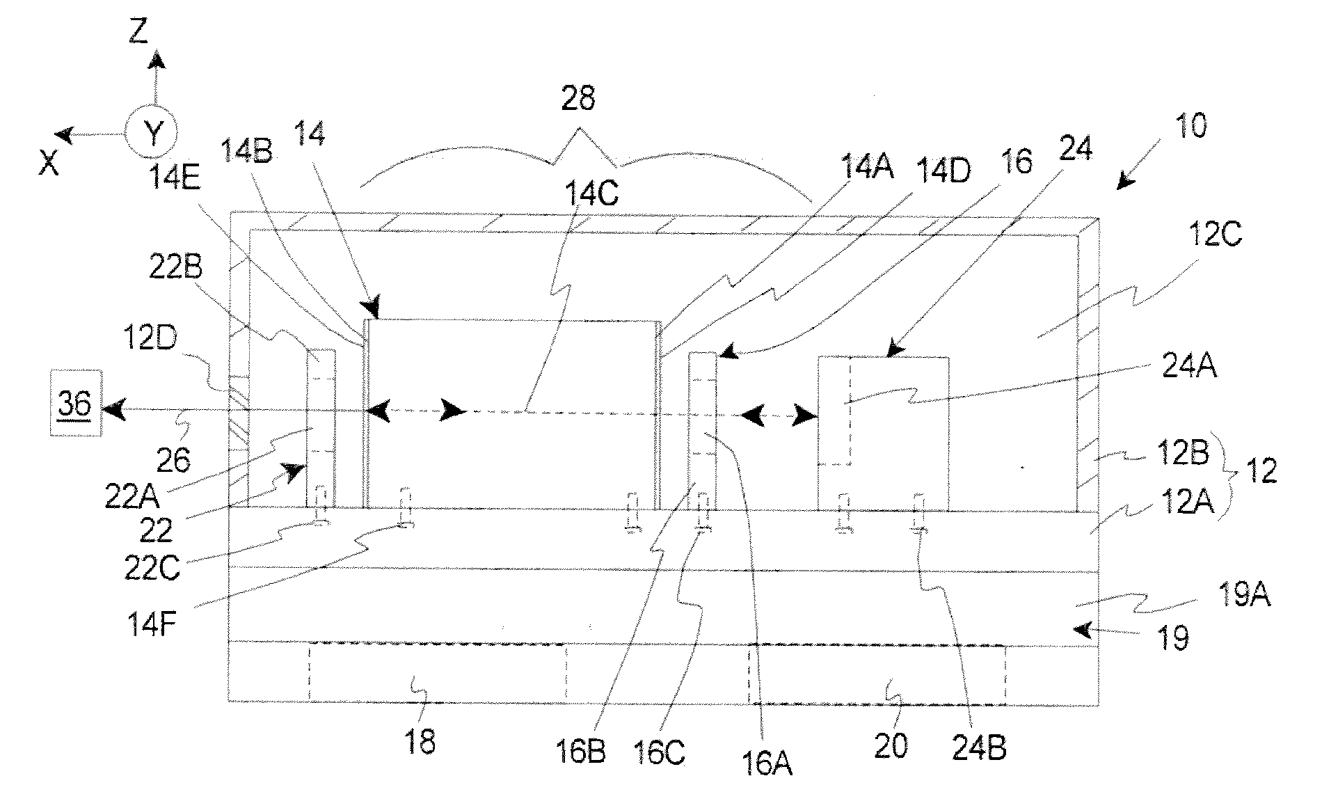 Fixed wavelength mid infrared laser source with an external cavity