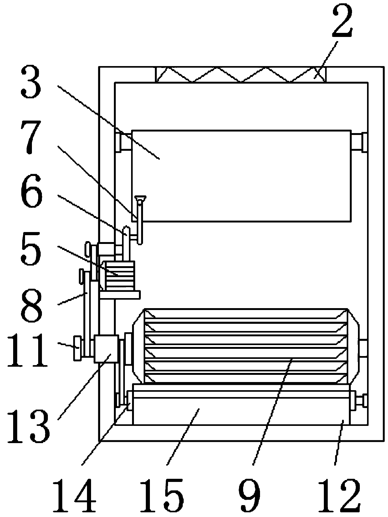 Anti-blocking bean cake crushing device for pork pigs