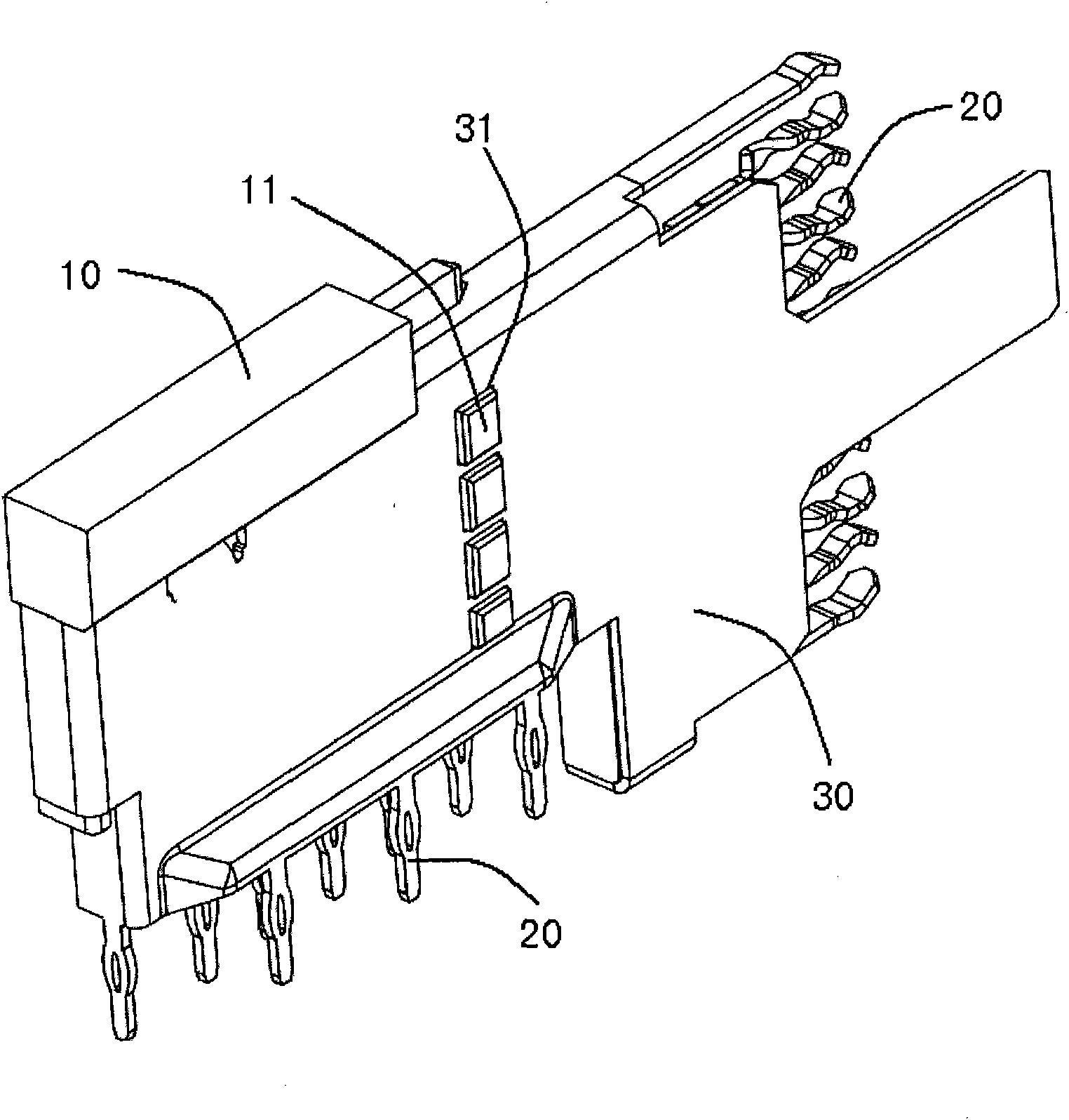 High-speed electronic connector