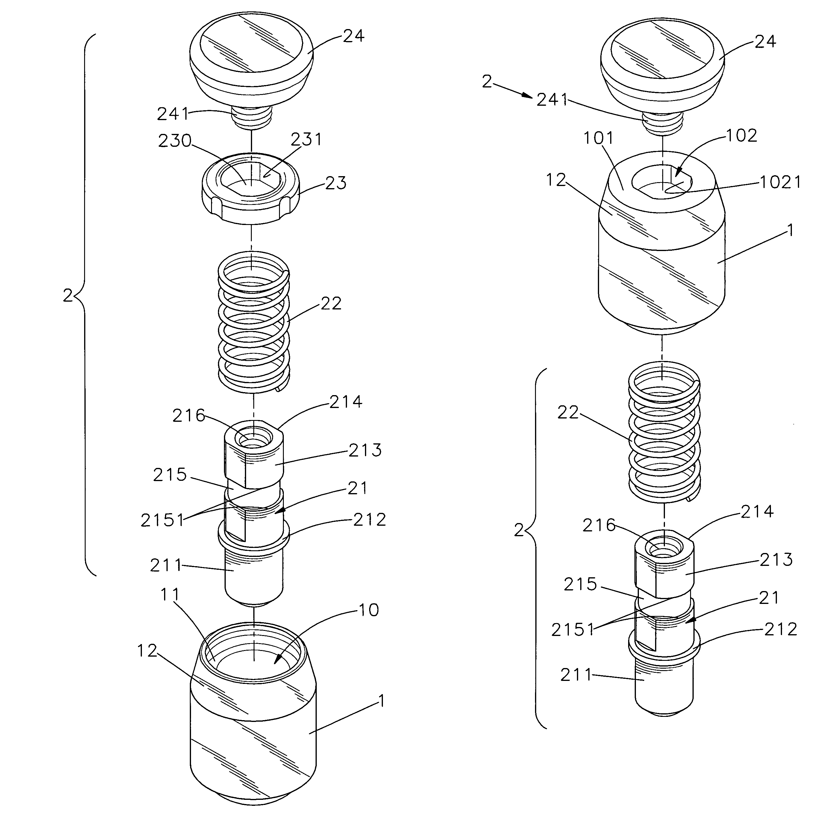 Floating fastener