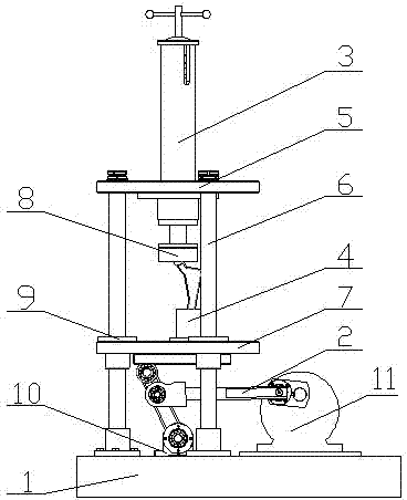 Artificial hip joint fatigue testing device