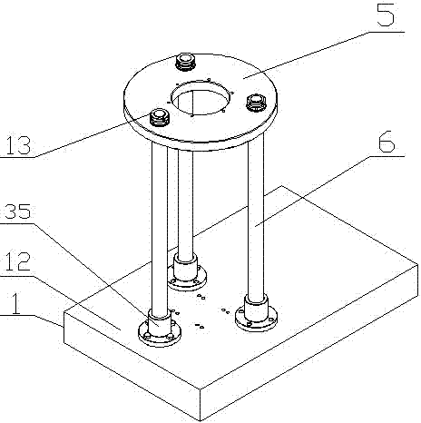 Artificial hip joint fatigue testing device