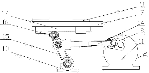 Artificial hip joint fatigue testing device