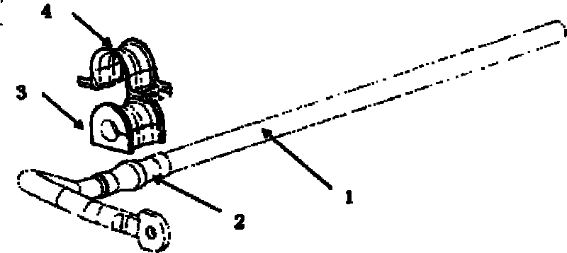 Bushing assembly of stabilizer rod and assembling method thereof