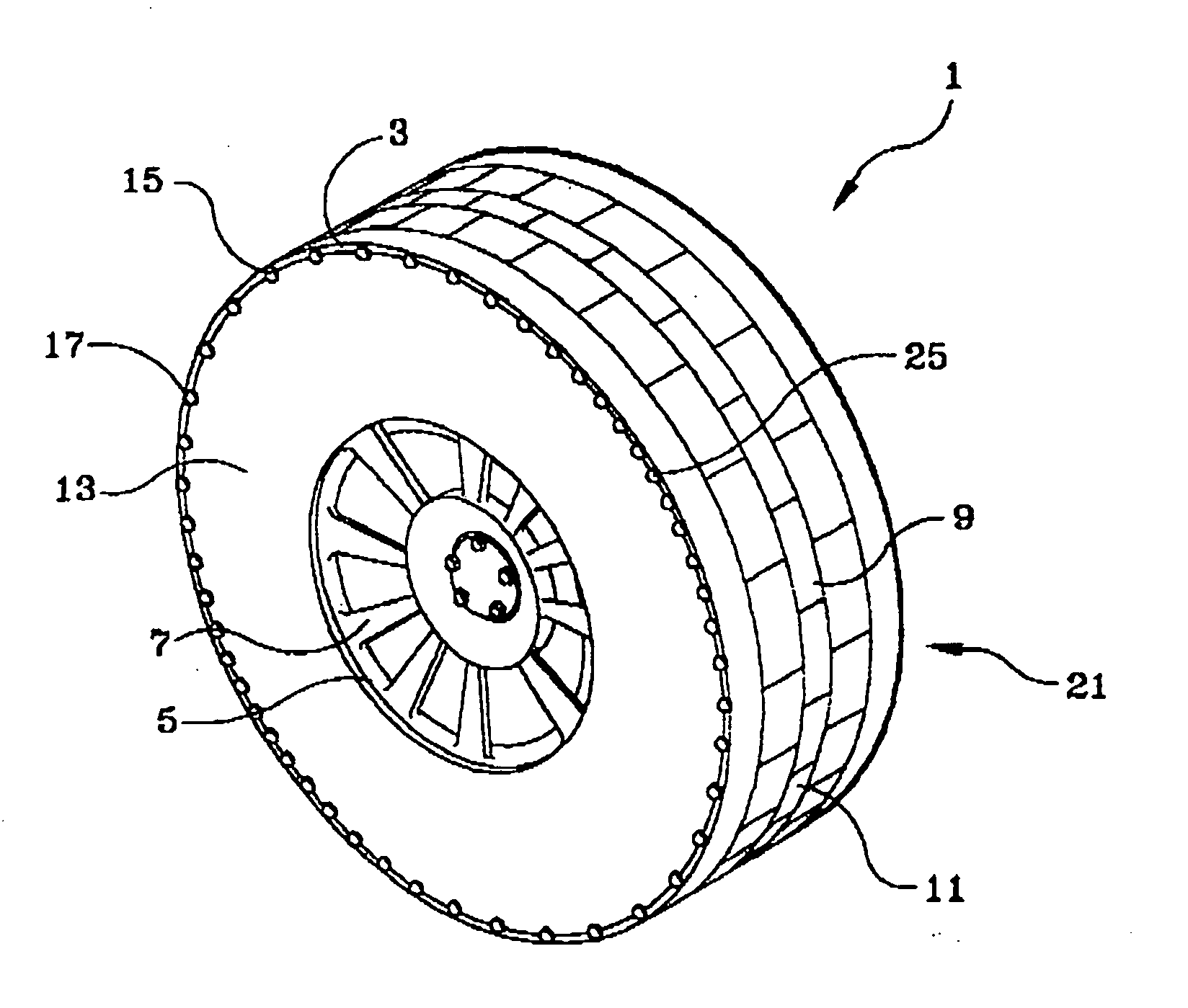 Weight free tire balancing system