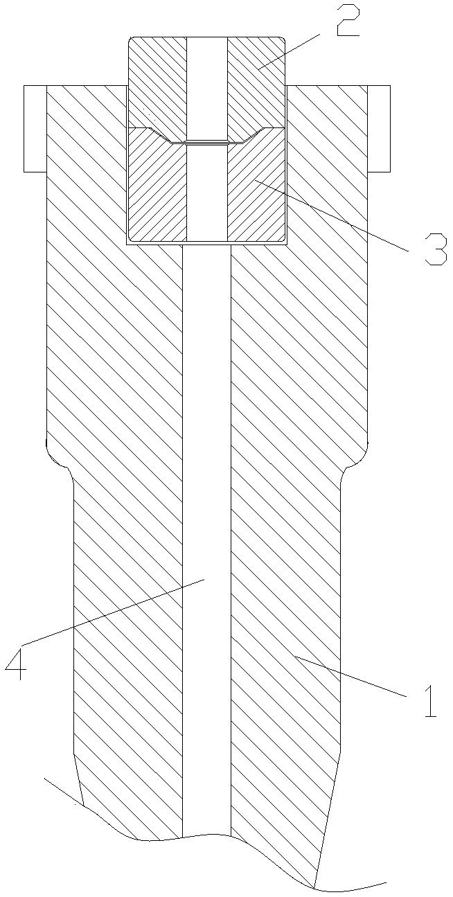 A waterway docking structure on the injection mold of chopsticks