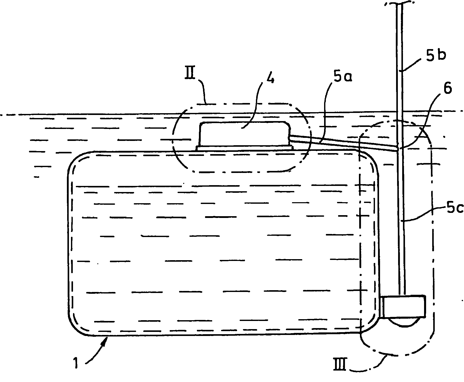 Operating fuel tank