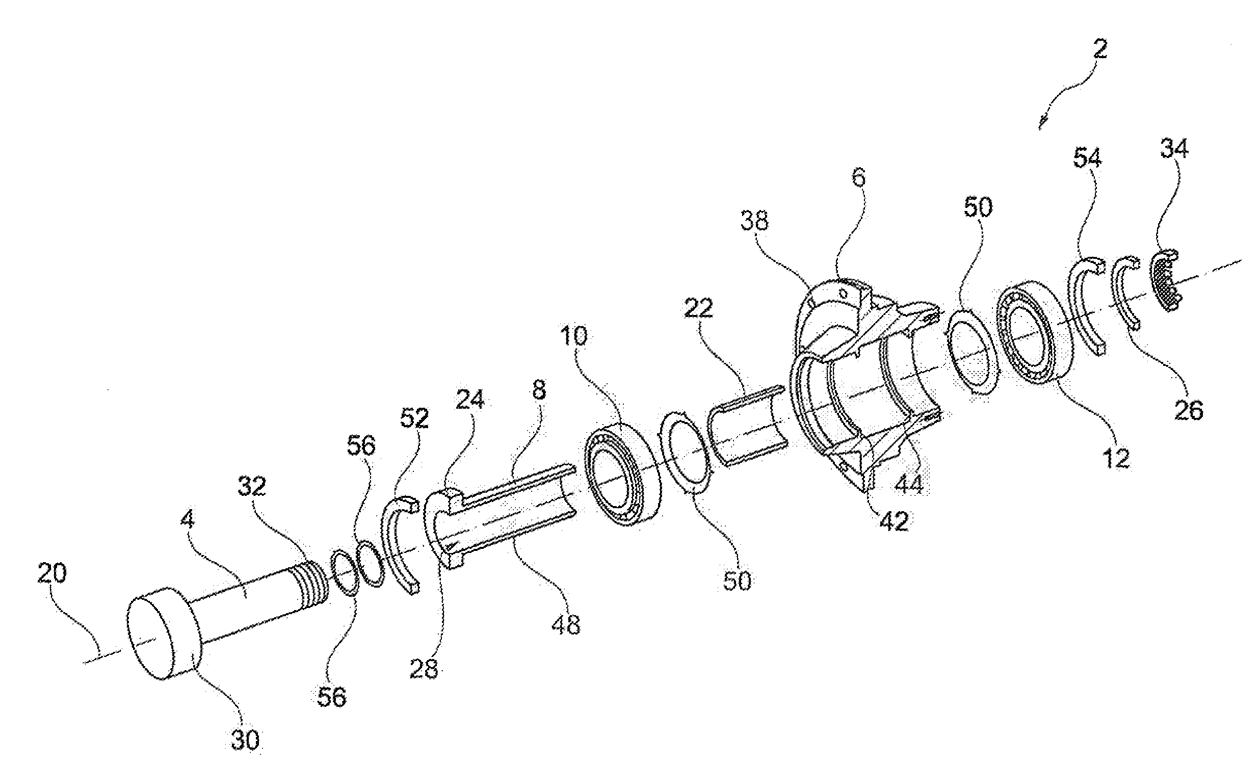 Wheel bearing for a utility vehicle