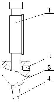 Groove depth measuring instrument