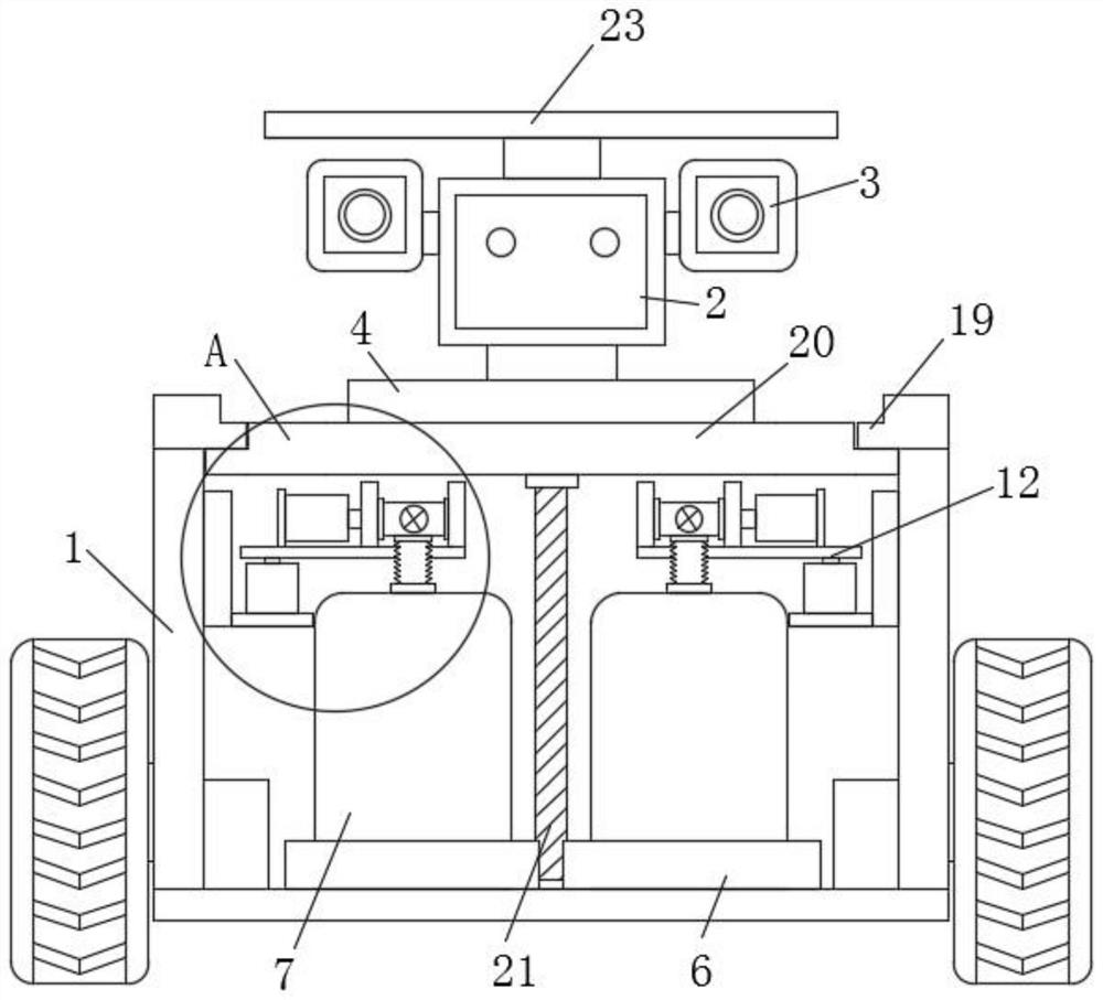 Inspection fire-extinguishing robot for supermarket