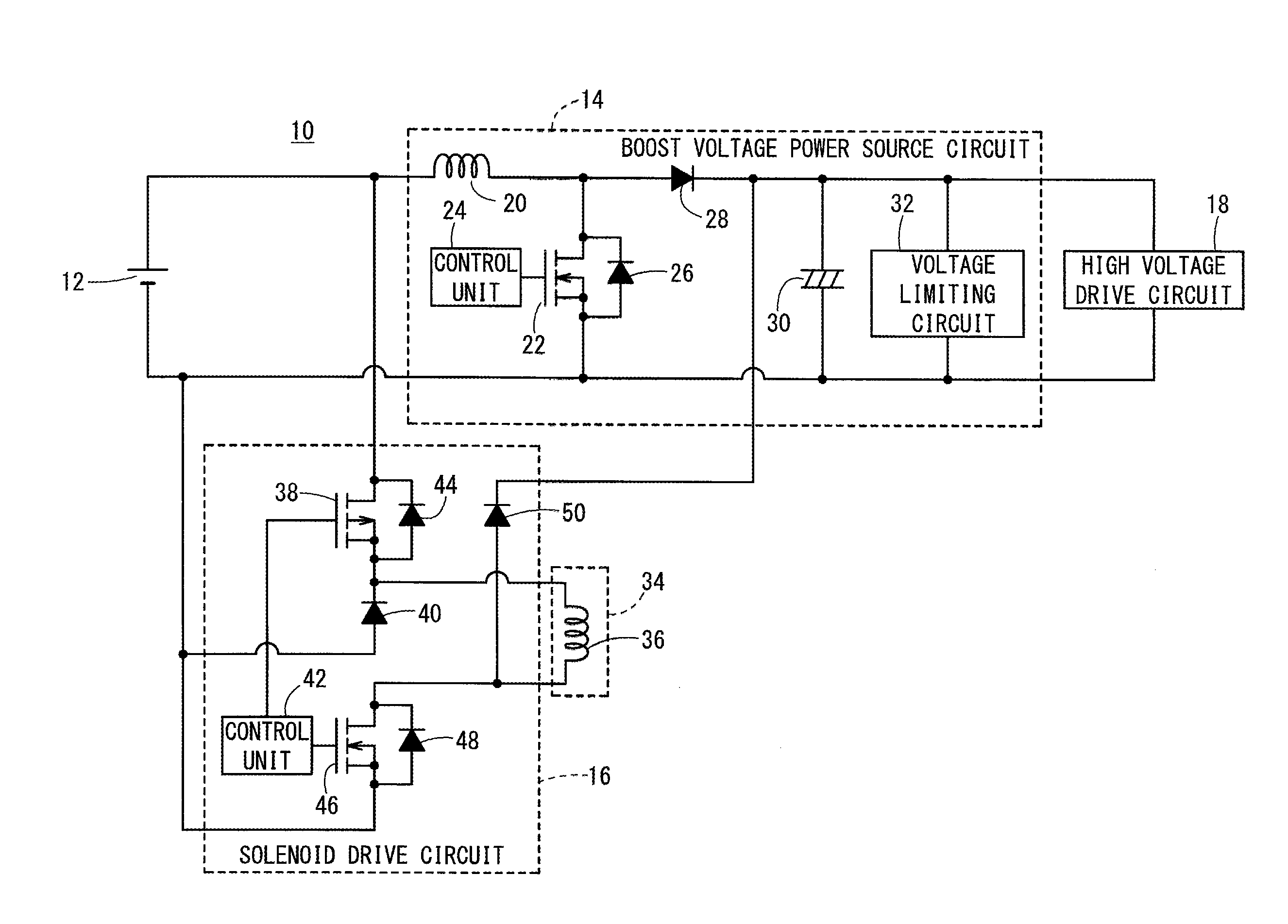 Solenoid drive device