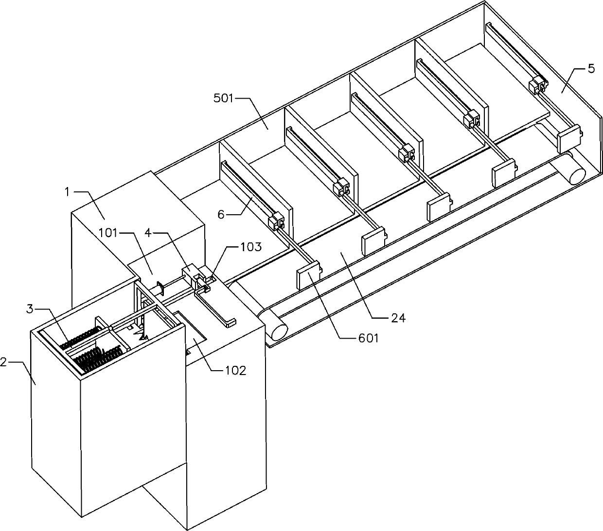 Take-away lifting delivery system applied to dormitory building