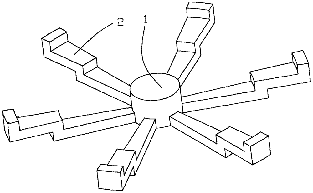 Integrated magnetic core framework of induction cooker and machining method of integrated magnetic core framework