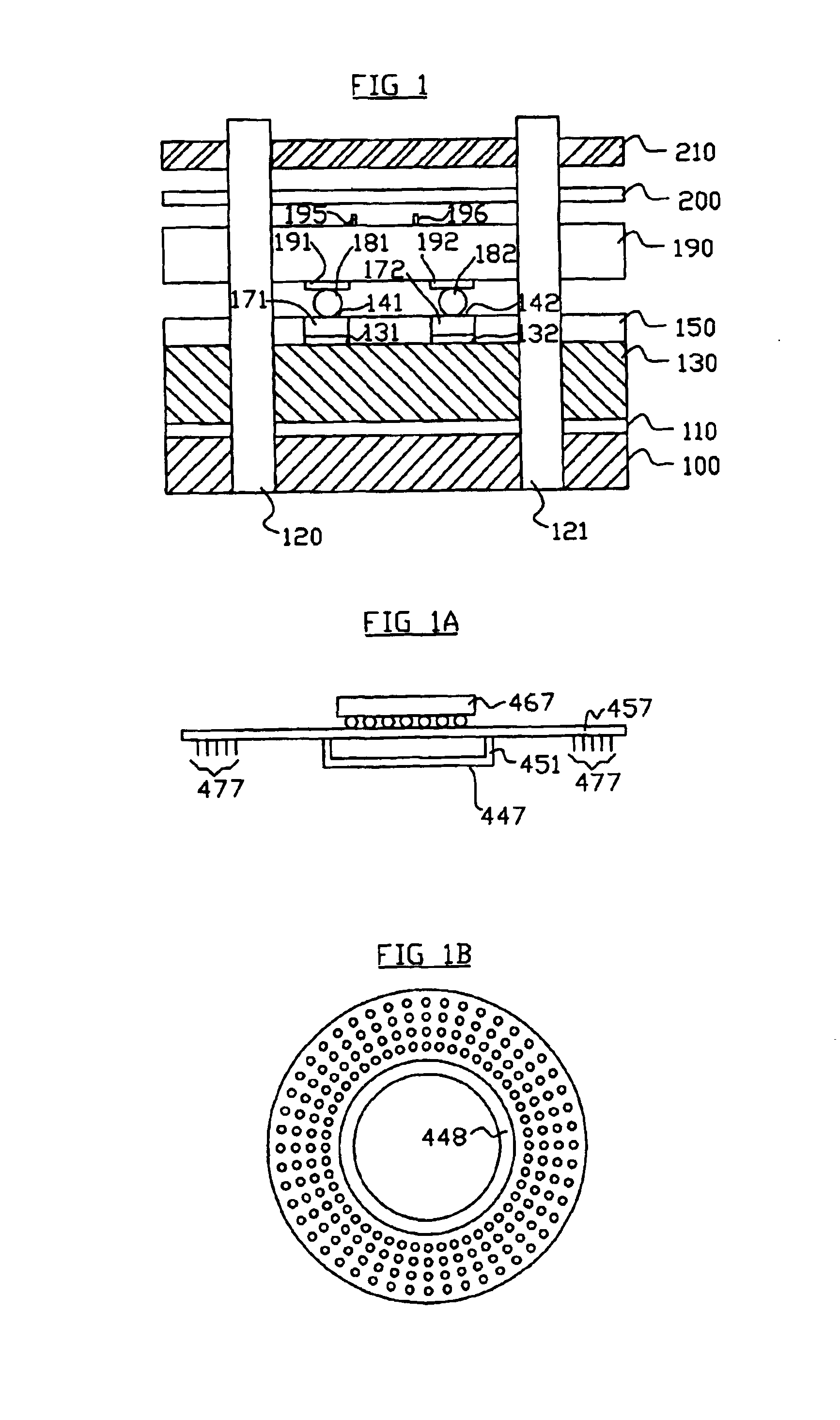 Probe structures using clamped substrates with compliant interconnectors