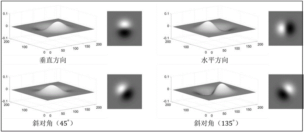 Infrared dim small target detection method based on first-order partial derivatives in multiple directions