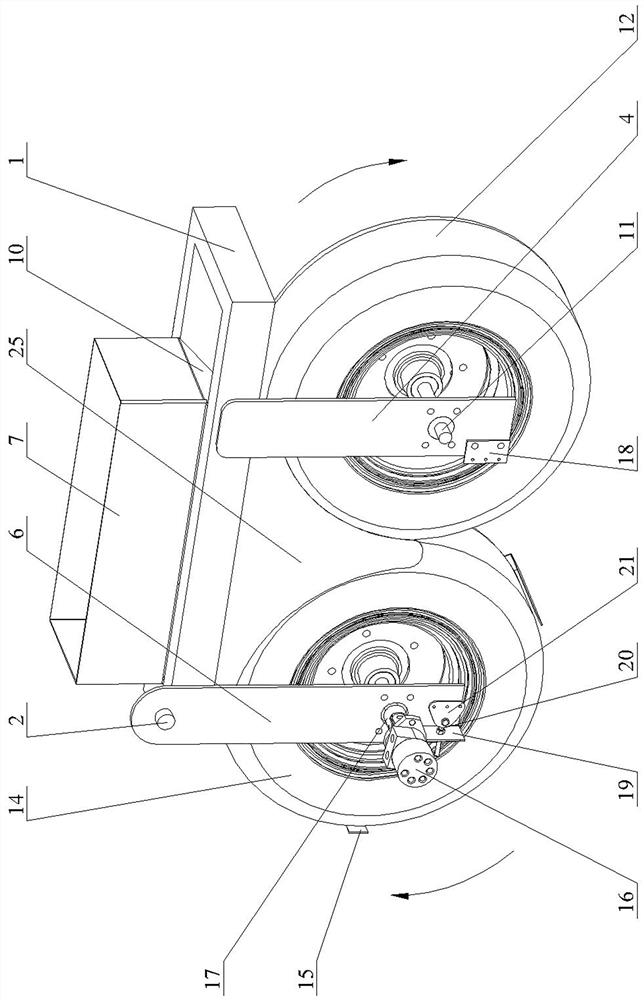 Micro miscellaneous potato floating crushing device for light and simple potato segmented harvester