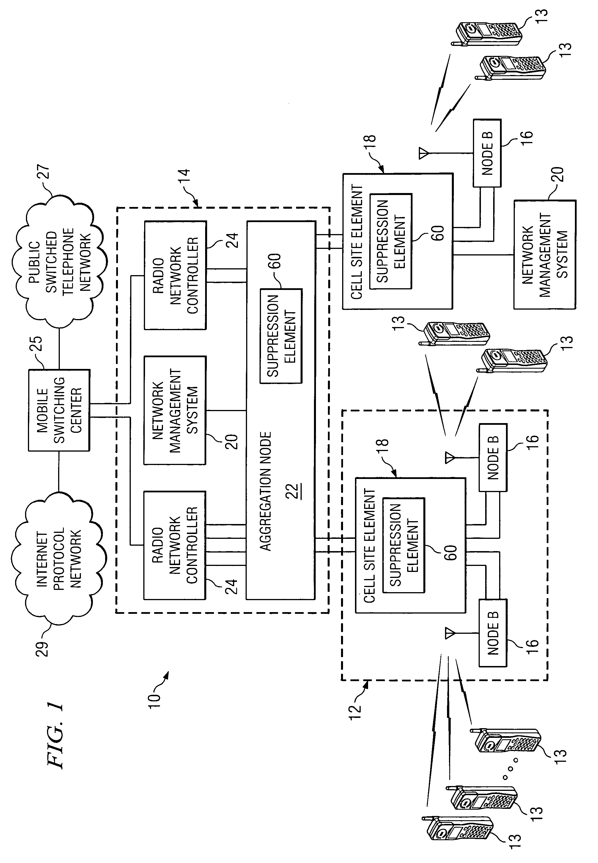 System and method for implementing suppression in a communications environment