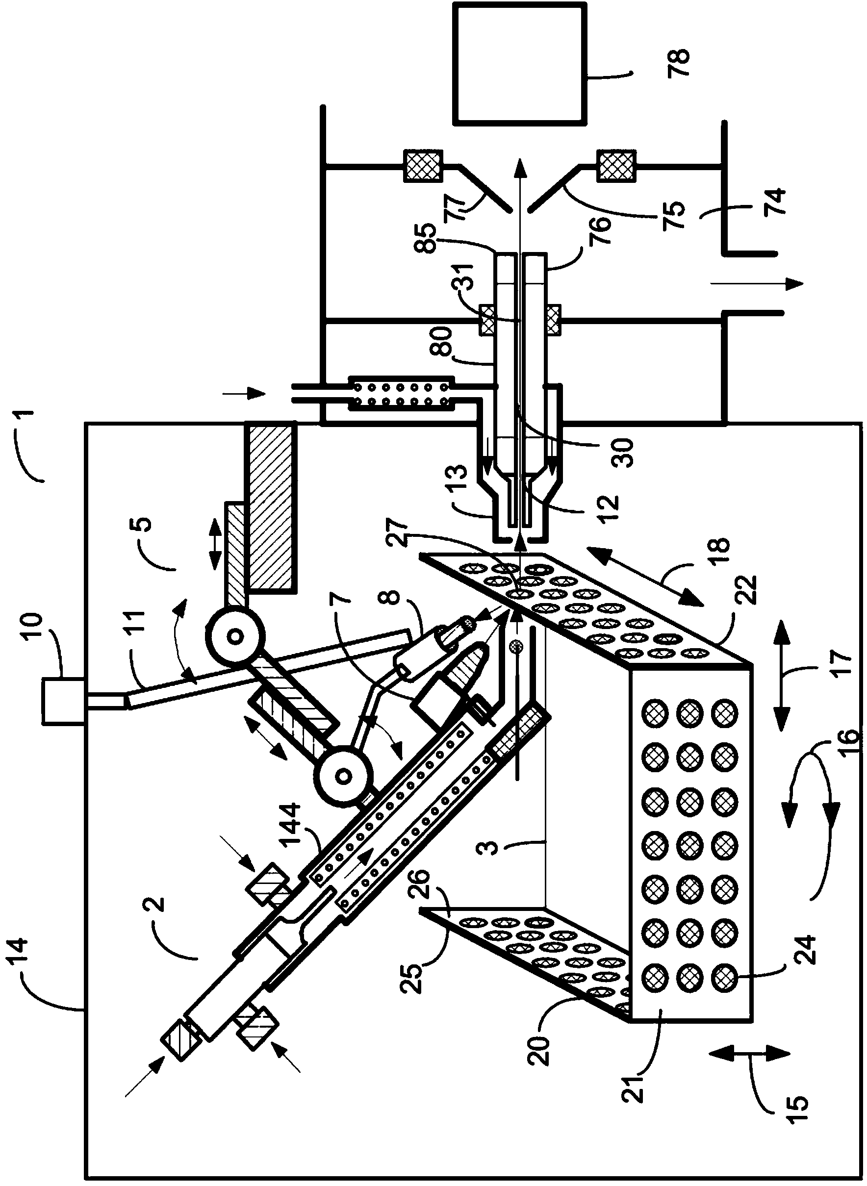 Direct sample analysis ion source