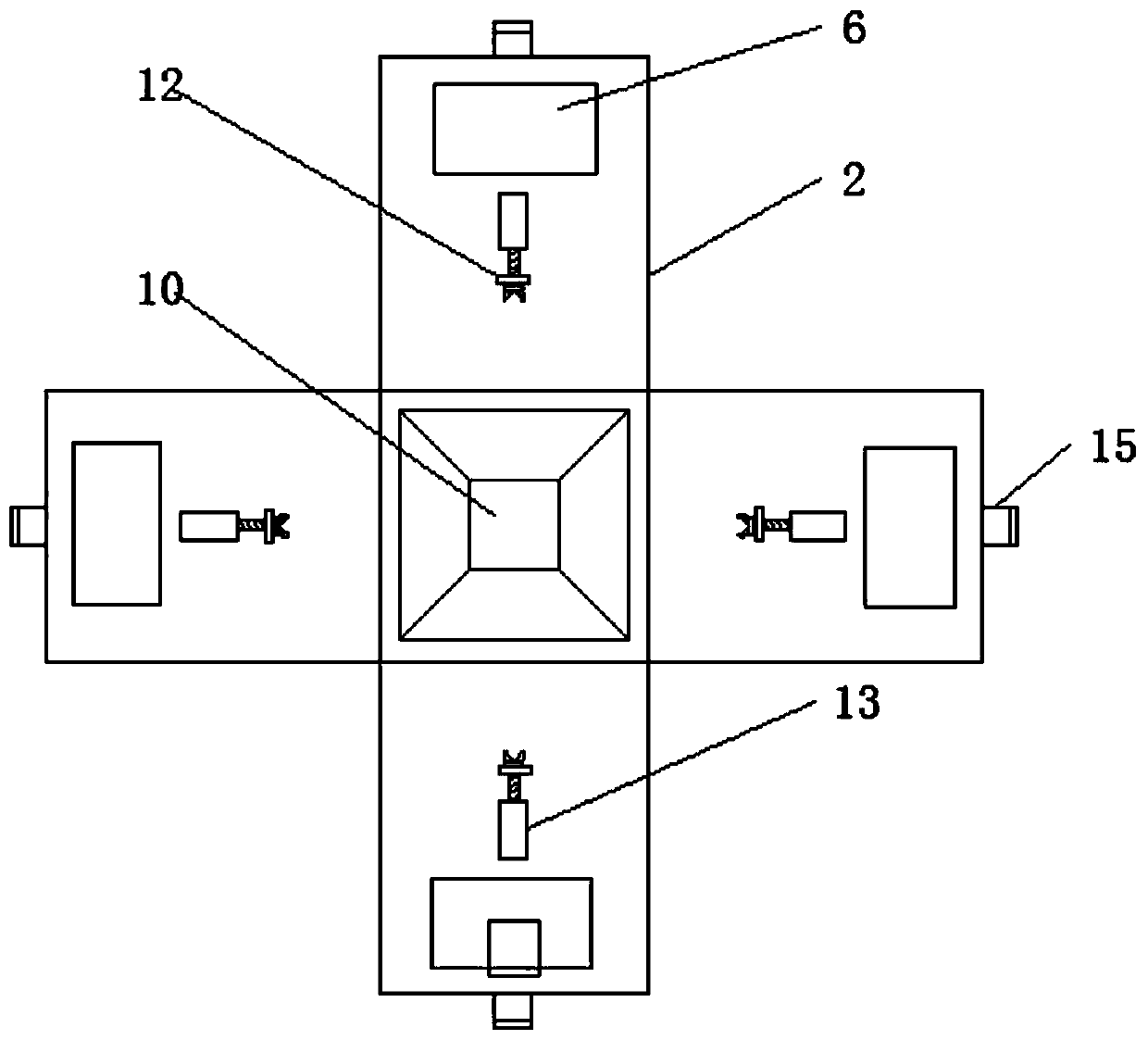 Root division culture device for forest trees