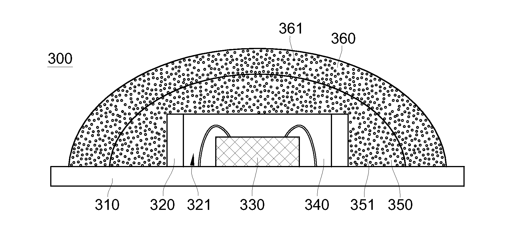 Light emitting diode package structure