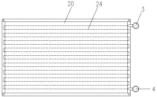 A water circulation evaporative heat exchange cooling condenser