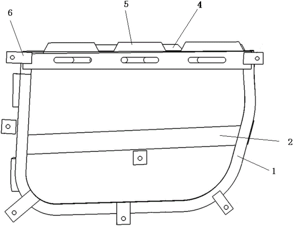 Safety door structure made of PDCPD (Polydicyclopentadiene) material