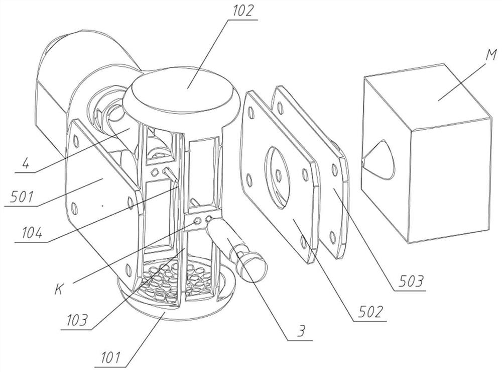 Online expired gas detection device and detection method