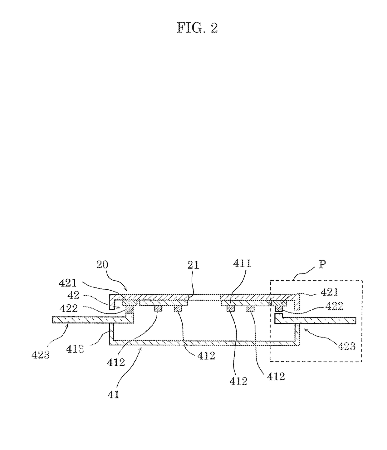 Lighting apparatus with lower color temperature lighting to a peripheral region