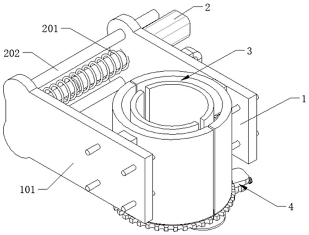 Girdling device based on agricultural planting maintenance and using method of girdling device